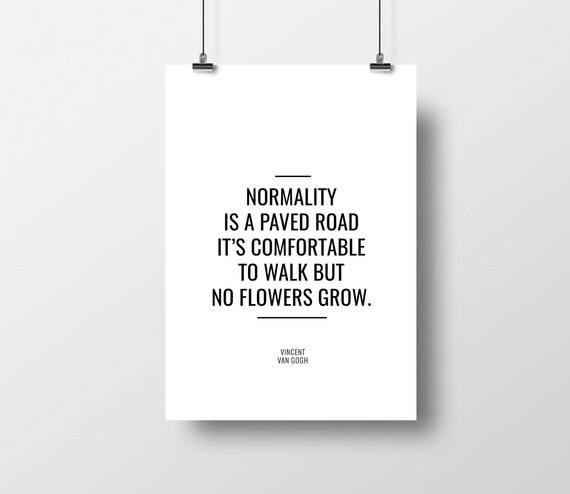 Vincent Van Gogh Citation De Normalite Citation De Etsy France Vincent Van Gogh Citation De Normalite Citation De Etsy France