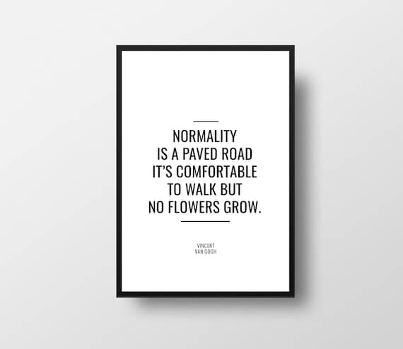 Vincent Van Gogh Citation De Normalite Citation De Etsy France