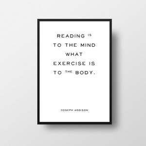 Joseph Addison Quote Print, Vintage Style Typewriter Art (Digital Art)