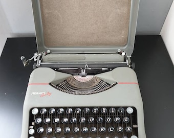 Máquina de escribir Hermes Baby - Máquina de escribir funcional - Máquina de escribir vintage
