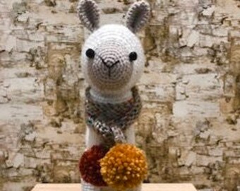 Crochet Alpaca Llama Animal Toy Handmade Gift