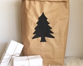 Christmas Sack. Santa Sack. Toy Sack. Toy Storage. Christmas Tree. Pine Tree.