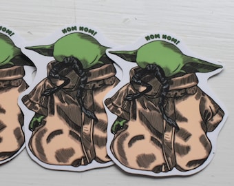 Grogu matte sticker | The Mandalorian, Star Wars