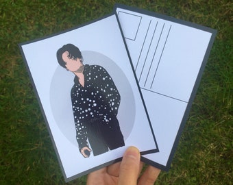 A6 Postcard Print | Original Illustration | Jungkook | BTS Fan Art | KPOP Fan art