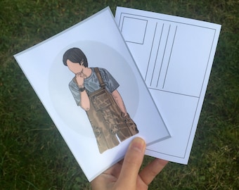 A6 Postcard Print | Original Illustration | Namjoon | BTS Fan Art | KPOP Fan Art