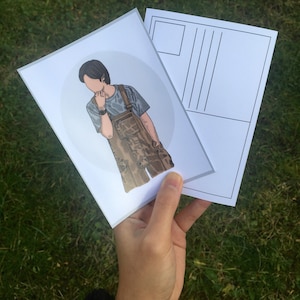 A6 Postkartendruck | Original-Illustration | Namjoon | BTS Fan Kunst | KPOP Fan Kunst