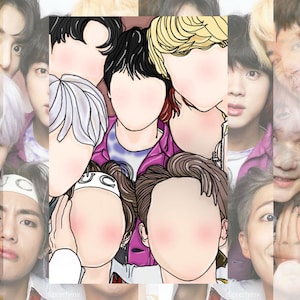 BTS Stickers | OT7 | Bangtan | KPOP | Fan Art | Matte Stickers | Decals
