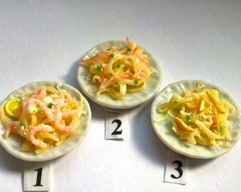 Dolls House Miniature Plate Of Vegetarian Stuffed Starters
