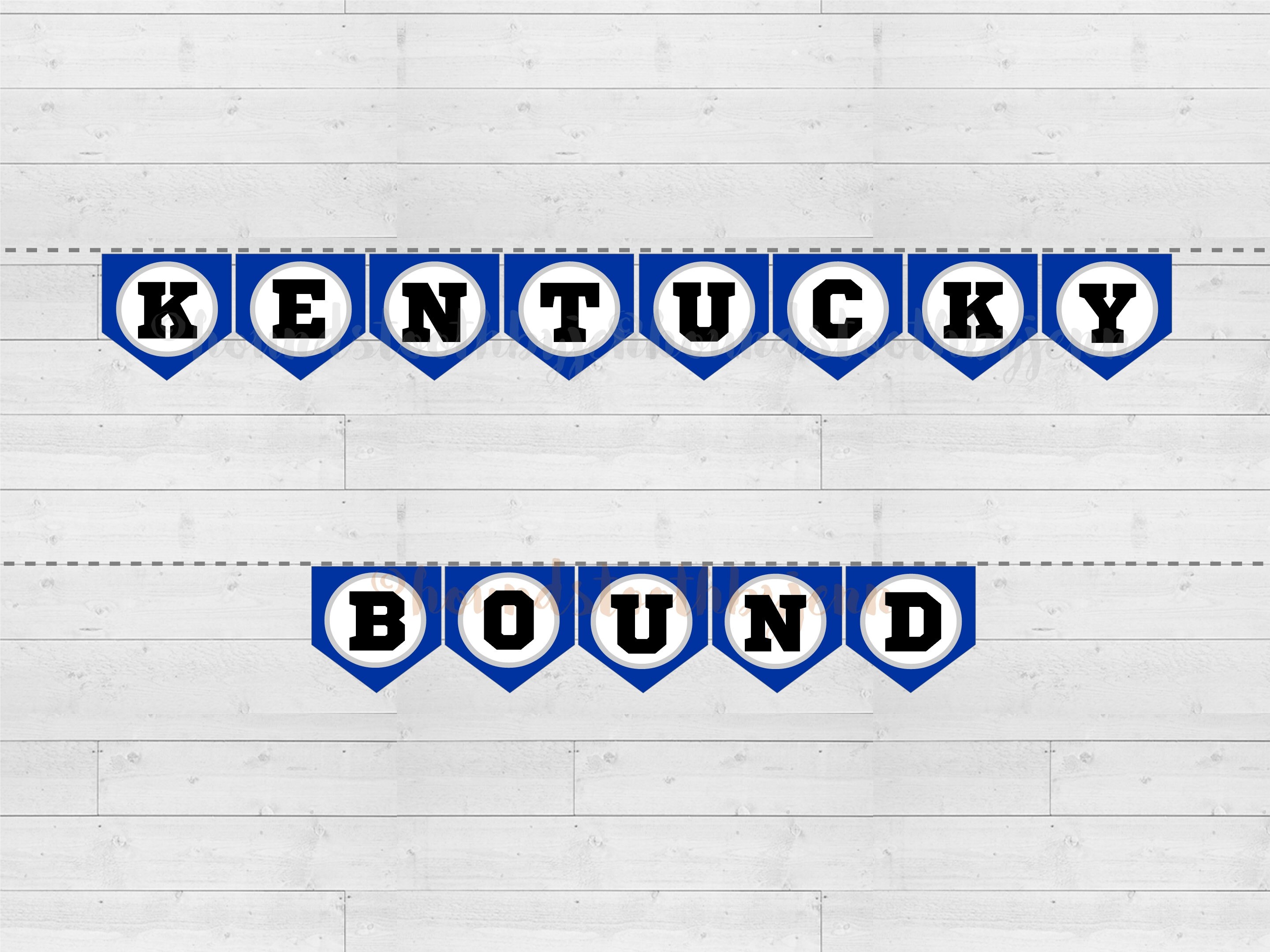 LEXINGTON KENTUCKY BOUND Printable Banner Makeyourown Etsy