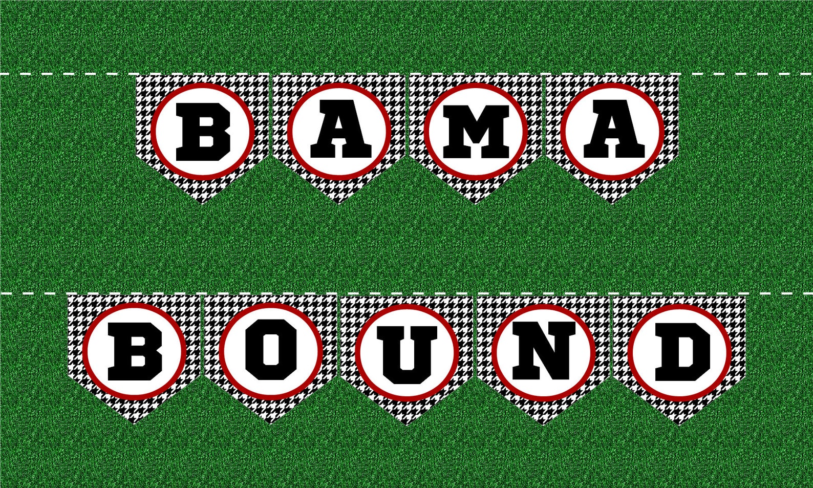 University of Alabama BAMA BOUND Printable Banner Etsy