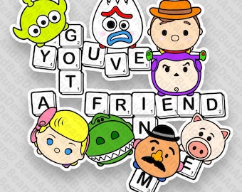 Pack de fichiers numériques JPG/PNG/SVG FanArt Toy Story Tsum Tsum Friends prêts pour la critique