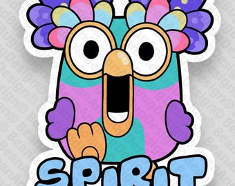 FanArt Chatty Bird Spirit Animal Cricut-Ready JPG/PNG/SVG Pack de fichiers numériques