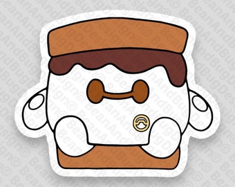 FanArt Baymax S'more Munchling Cricut-Ready PNG/SVG Digital Files Pack