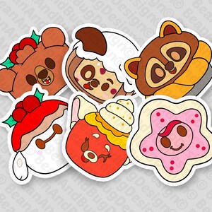 Pacote de arquivos digitais JPG/PNG/SVG prontos para Cricut do FanArt Season's Sweetings Munchlings Bundle 2