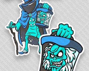 FanArt Hatbox Ghost Haunted Mansion Pack de fichiers numériques PNG/SVG prêt pour la critique