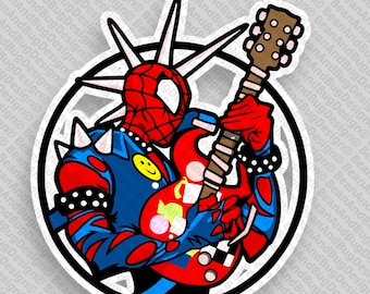 FanArt Spider-Punk Hobie Brown Shredding Cricut-Ready JPG/PNG/SVG Digital Files Pack