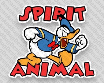 Pack de fichiers numériques JPG/PNG/SVG FanArt Angry Duck Spirit Animal Cricut-ready