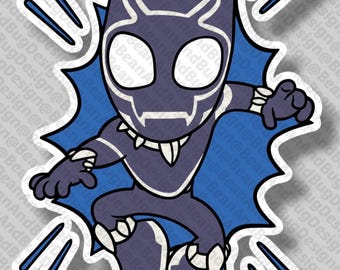 Black Panther Blue Explosion SVG : Spider-Man et ses amis FanArt, prêt pour la Cricut (fichiers numériques)