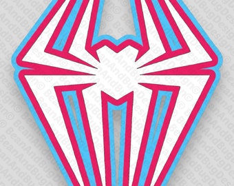Paquete de archivos digitales JPG/PNG/SVG listos para Cricut de la araña fantasma Gwen Stacy de Spider-Man Across The Spider-Verse
