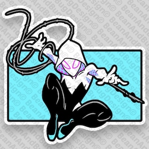 Pacote de arquivos digitais JPG/PNG/SVG FanArt Ghost Spider Gwen Lasso prontos para Cricut