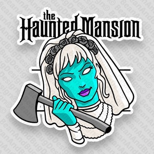 FanArt The Haunted Mansion&#39;s The Bride Cricut-Ready PNG / SVG Digital Files Pack