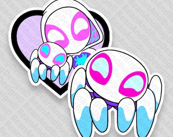 FanArt Ghost Spider y Twirl-E Spiderbot Paquete de archivos digitales JPG/PNG/SVG listos para Cricut