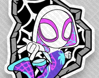 FanArt Ghost Spider Burst Through Cricut-Ready JPG/PNG/SVG Digital Files Pack