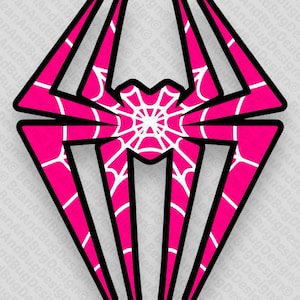FanArt Ghost-Spider Web Variant Gwen Stacy do Homem-Aranha em todo o Spider-Verse Cricut-Ready JPG/PNG/SVG Digital Files Pack