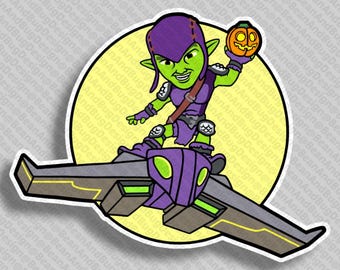 Paquete de archivos digitales JPG/PNG/SVG listos para Cricut de FanArt Gobby Green Goblin