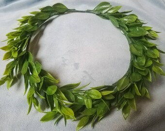 leaf crown etsy