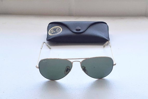 Ray Ban Aviator Gold Unisex Sunglasses #RB 3025 #… - image 4