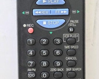 Sharp RRMCG0120AJSA VCR Remote Control for Models: VCA552U, VCA555, VCA556, and VCH955