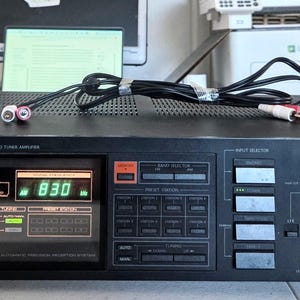 Onkyo TX-26 Quartz Synthesized Digital Stereo Receiver Amplifier w/Audio Cable, Tested Working