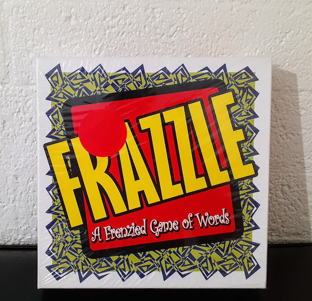 FRAZZLE A Frenzied Game of Words Board Game Reveal Etsy