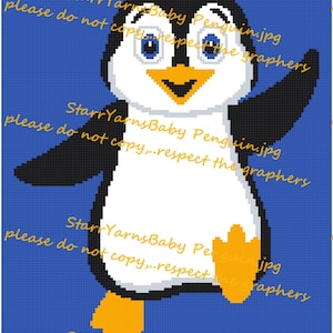 Baby Penguin Crochet Graph Pattern