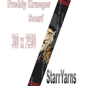 Freddy Krueger Crochet Scarf Pattern