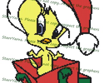 Kerst Vogel Gehaakt Grafiekpatroon