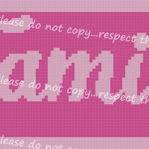 Family Crochet Graph Pattern. Baby sized or c2c pattern