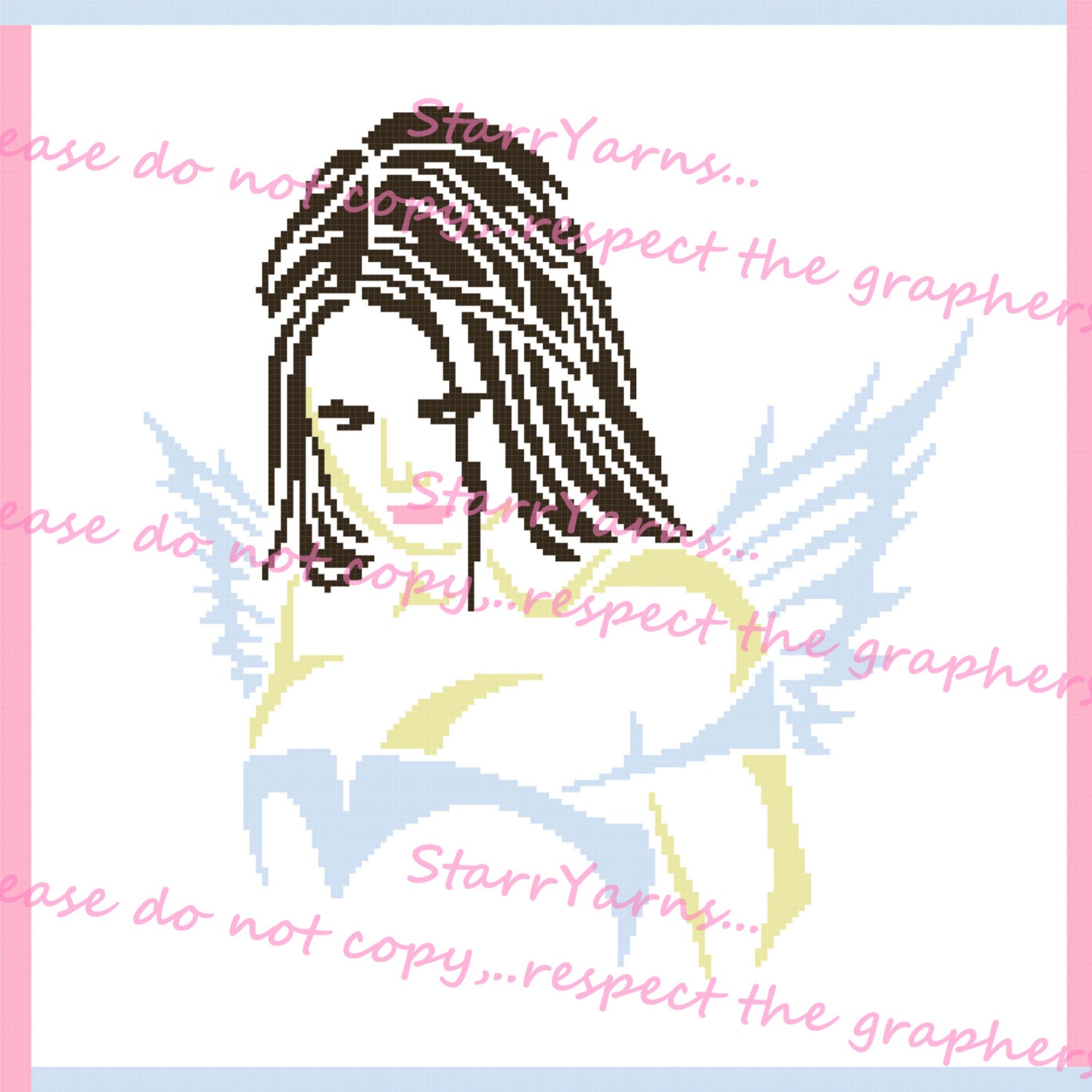 Tribal Angel Crochet Graph Pattern | Etsy