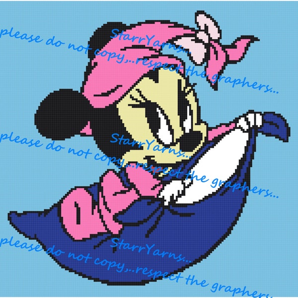 Baby Pillow Fight Crochet Graph Pattern