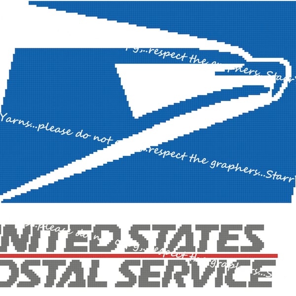 Inspired by United States Postal Service Crochet Graph Pattern