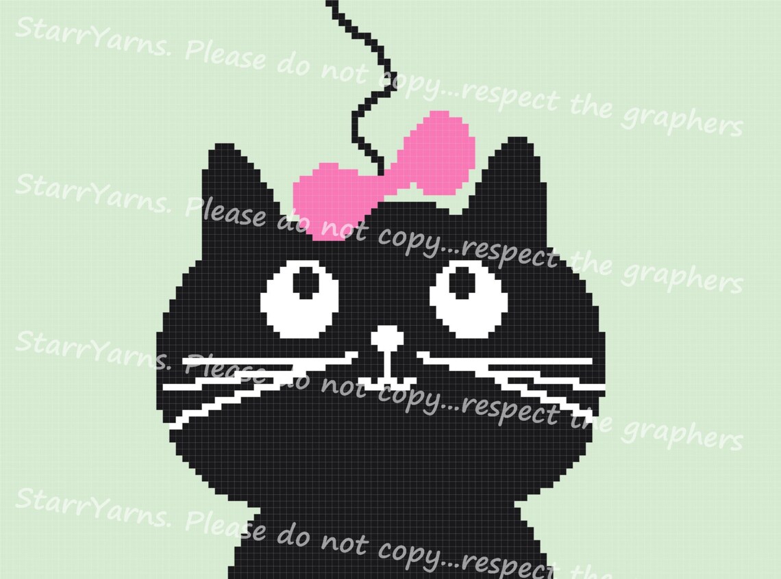 Baby Kitten Blanket Crochet Pattern Etsy