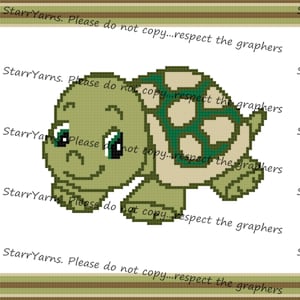 Baby Turtle Crochet Baby blanket Graph