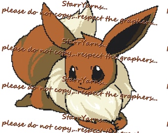 Adorable criatura patrón gráfico de ganchillo