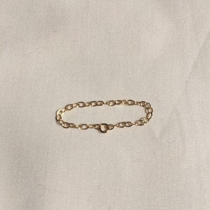 Gold-filled gold chain ring