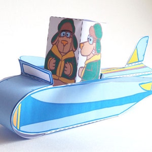 PLANE Digital Download , template download, print and make