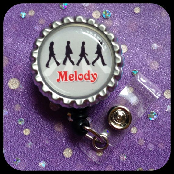 Zipper Pull Personalized The BEATLES Bottle Cap Pendant Name Necklace Jewelry 