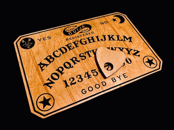 Ensemble de planche Ouija en bois avec Planchette, fait à la main