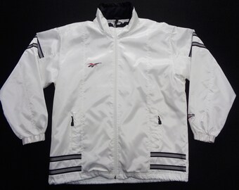 80s reebok throwback classic style vintage windbreaker jacket