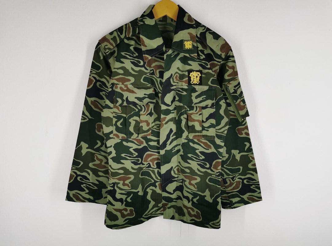 Korea Army Jacket Vintage 90s Korea Army Uniform Camo Army Etsy